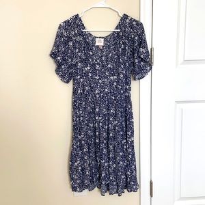 Small Navy Blue and White Dress